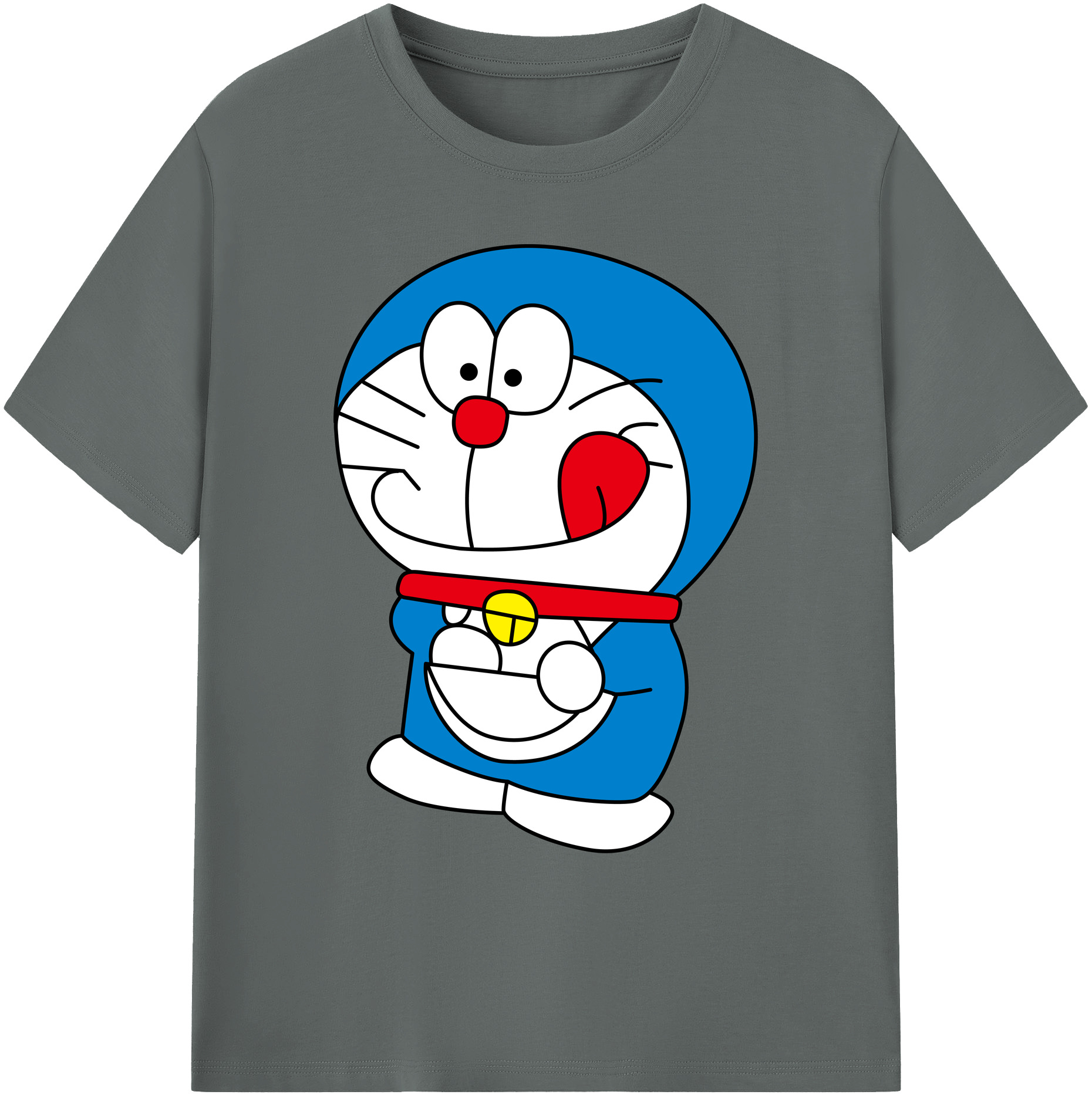 （画像用） ドラえもん Doraemon 綿100％ メンズ半袖Tシャツ｜肌触りやわらか＆通気性